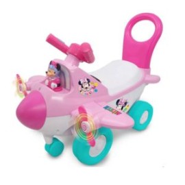 Avión Montable Para Niños Kiddieland Minnie Mouse Rosa