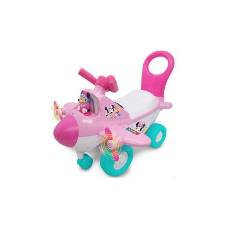 Avión Montable Para Niños Kiddieland Minnie Mouse Rosa