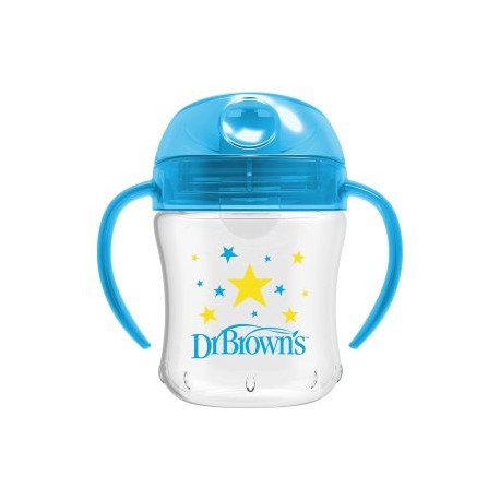 Vaso De Transición Dr Browns Boquilla Suave 6oz Azul