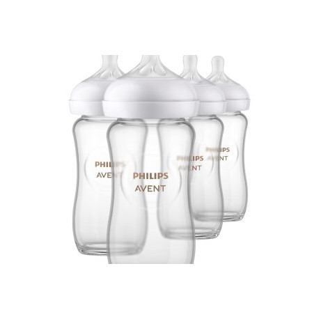 Biberón Avent Natural Response Vidrio 8oz 4pz