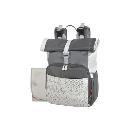 Pañalera Tipo Mochila Fisher Price Maverick Gris