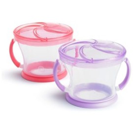 Contenedor Para Snack Catcher Munchkin 2pz Rosa Lila