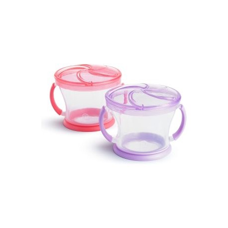 Contenedor Para Snack Catcher Munchkin 2pz Rosa Lila