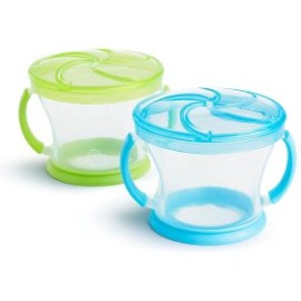 Contenedor Para Snack Catcher Munchkin 2pz Azul Verde