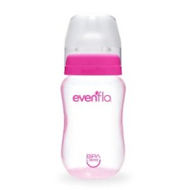 Biberón Evenflo Cuello Ancho 9oz 1pz Rosa