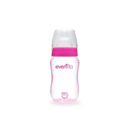 Biberón Evenflo Cuello Ancho 9oz 1pz Rosa