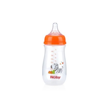 Biberón Nuby Simply 9oz Naranja