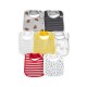 Babero De Tela Simple Joy Carters 7pz Rojo Gris