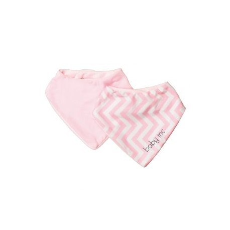 Set De Baberos Para Bebé Baby Inc 2pz Rosa