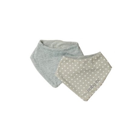 Set De Baberos Para Bebé Baby Inc 2pz Gris