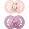 Chupón Mam Original Matte 2pz 6m+ Rosa Lila
