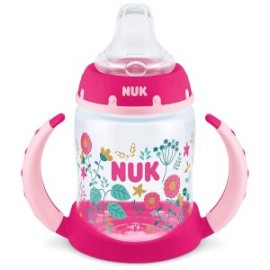 Taza Entrenadora Con Asas Nuk 5oz 1pz Rosa Flores