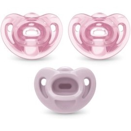 Chupón Comfy Nuk Silicona 6-18m Rosa 3pz