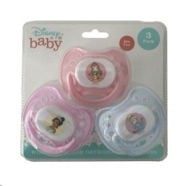 Chupón Ortodóntico Disney Baby Princesas 3pz