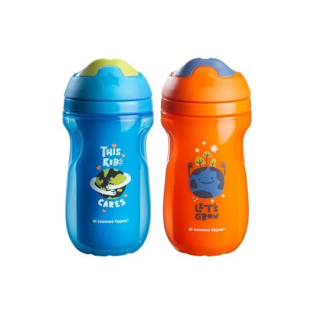 Vaso Térmico Tommee Tippee Sippee 9oz 2pz Azul Naranja