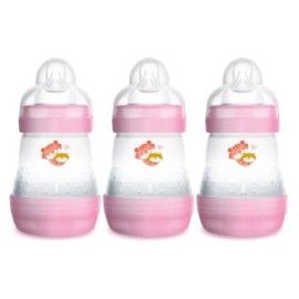 Biberón Mam Easy Start Anticólicos 5oz 3pz Rosa