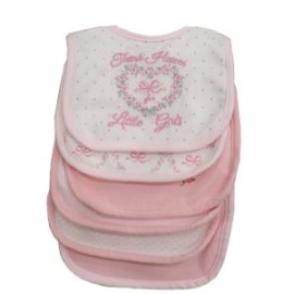 Babero Impermeable Little Me 6pz Rosa Heaven