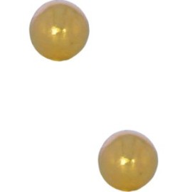 Aretes Oro Amarillo 14k Bola Ch Dormilona Stellina