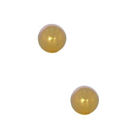 Aretes Oro Amarillo 14k Bola Ch Dormilona Stellina