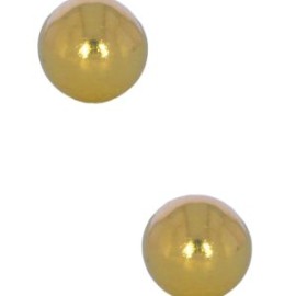 Aretes Oro Amarillo 14k Bola Med Dormilona Stellina