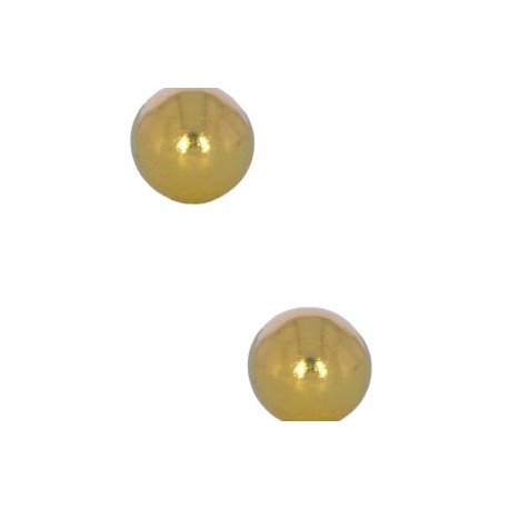 Aretes Oro Amarillo 14k Bola Med Dormilona Stellina