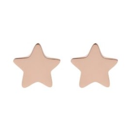 ARETES TIPO BROQUEL ORO 14K ROSA ESTRELLA STELLINA BEBÉS