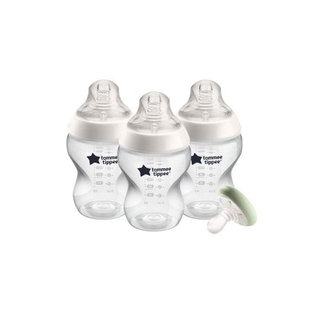 Biberón Tommee Tippee Closer 9oz 3pz + Chupón